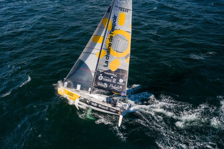 2020-07-10 coaching voile sur une course en double en figaro 3 avec nicolas boidevezi